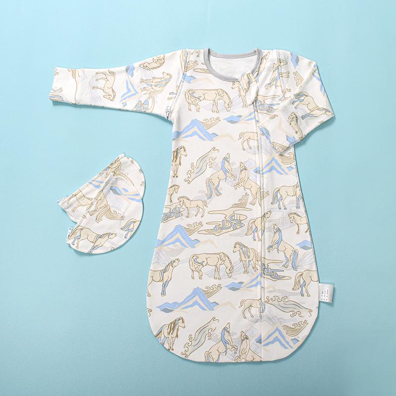 Pătură și sac de dormit multifuncțional pentru nou-născut cu mâneci detașabile