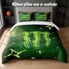 Set Biancheria da Letto Design Monster Energy 1 Copripiumino + 2 Federe Morbido Traspirante Biancheria da Letto per la Casa
