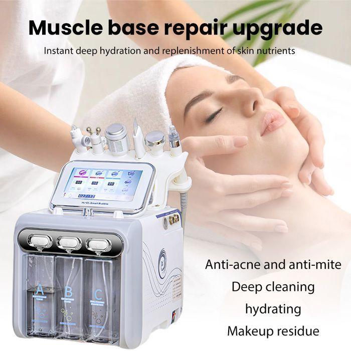 Oxygen Hydrafacial Machine 6 In 1 Face Skin Care Deep Cleaning Exfoliating Dermabrasion Small Bubble Instrument