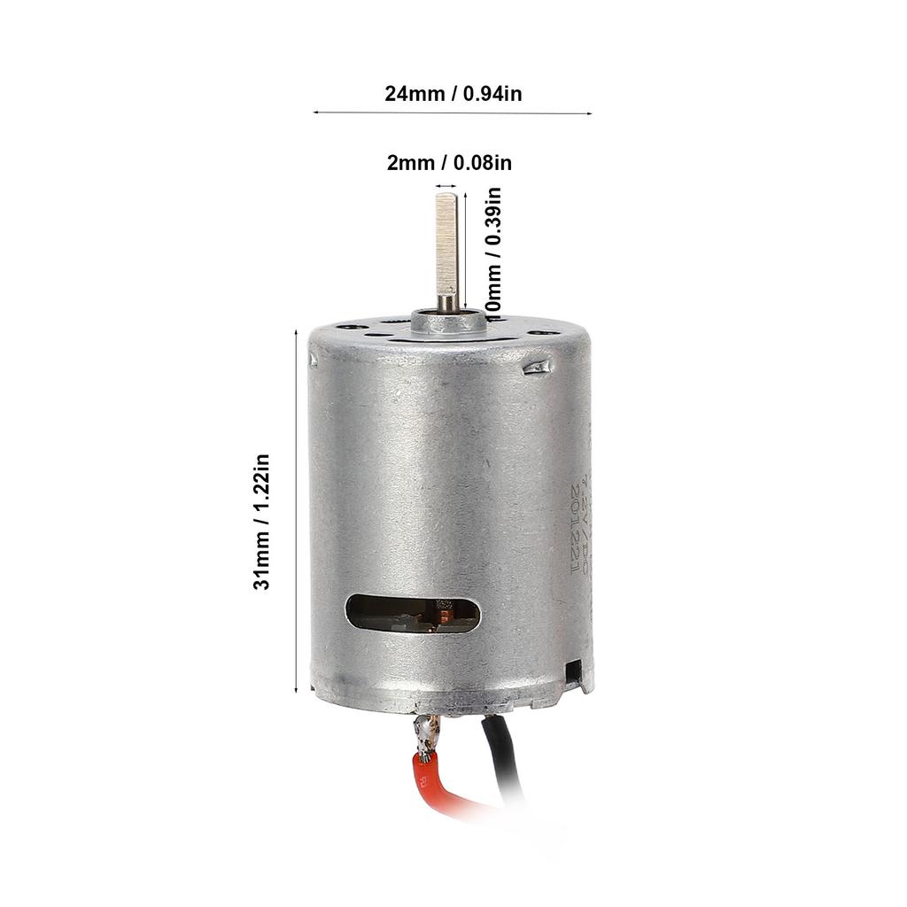 RC Bushed Motor Universal Iron Copper Silver Heat Resistant 30000RPM Electric Bushed Motor