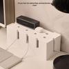 Solid Wood Cable Management Box: Power Strip & Cord Organizer with Multifunctional Cover