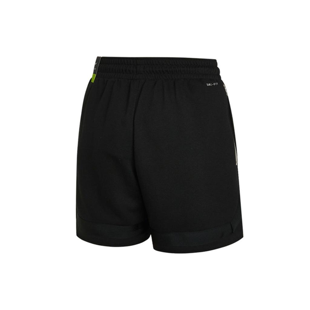 Nike Jednobarevné prodyšné sportovní šortky se stahovací šňůrkou Dámské spodní díly Černá CZ7218-010