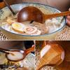 1Pc Big Size Mixing Spoon Long Handle Serving Spoon Japanese Style Wood Tableware  Dining Tableware