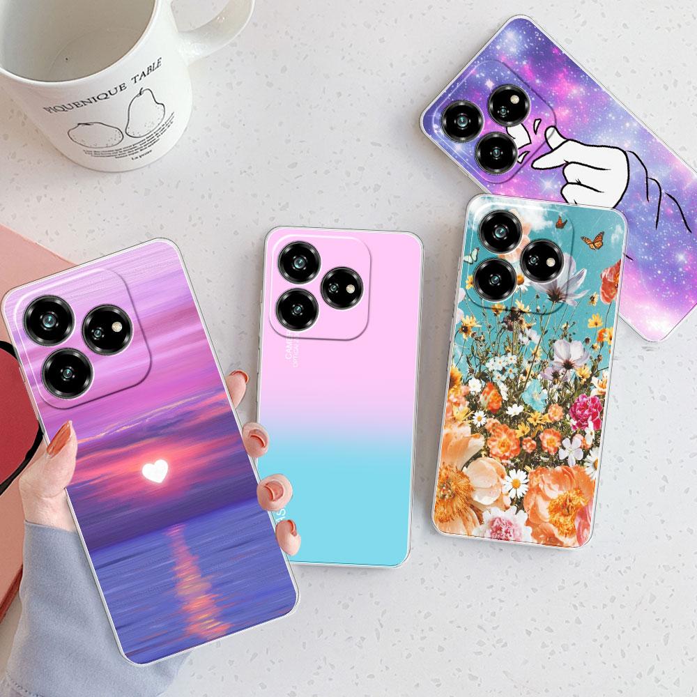 Pour ZTE Axon 60 4G Coque Pour ZTE Blade V60 4G Housse Pare-chocs Résistant aux Chocs Transparente Souple Silicone TPU Coque de Téléphone sur ZTE Blade V40S Funda