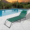 Green Folding Sun Lounger | Outdoor Garden Sun Lounger 190 X 27 X 58 Cm | Outdoor Folding Sun Loungers - Marbueno