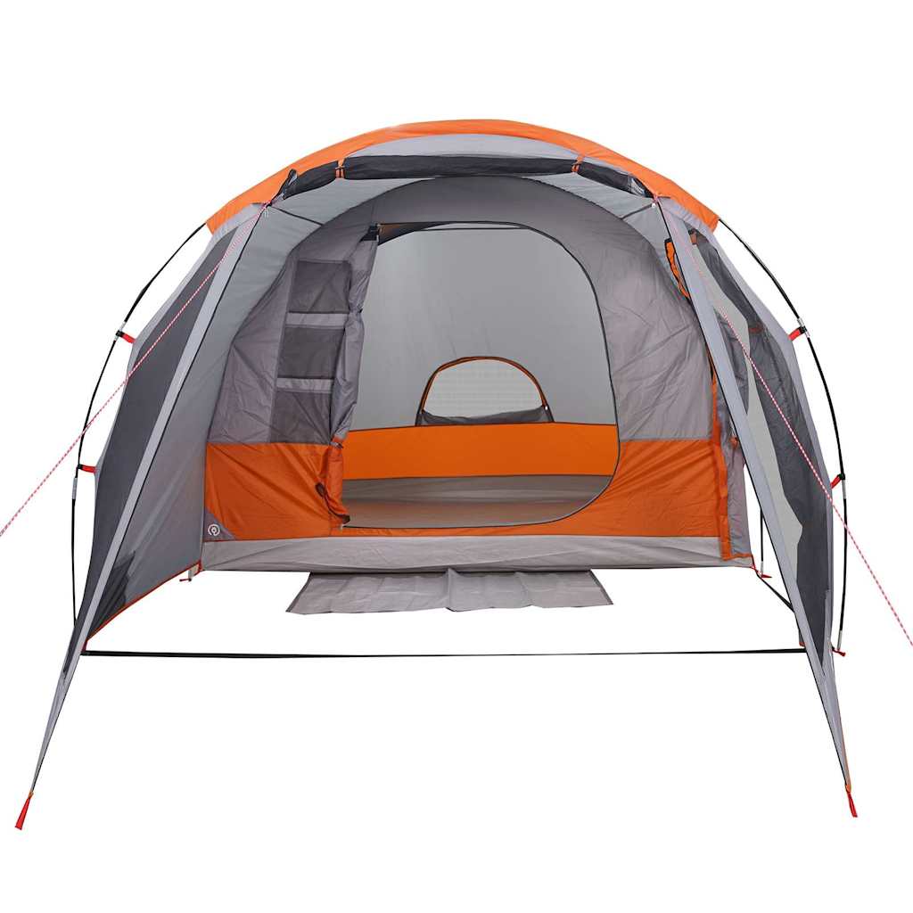 4 Person Tunnel Tent Gray Waterproof