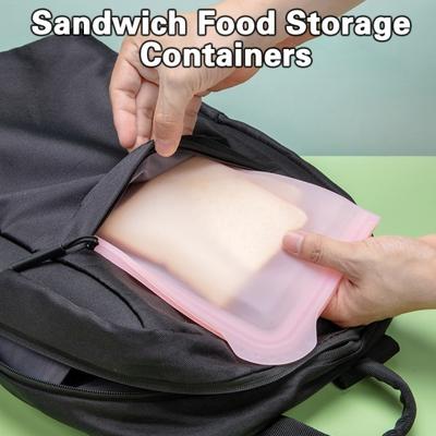 Food Preserve Bag Heat-Resistant Large Capacity Good Toughness Fresh-keeping Silicone Sandwich Snack Sealed Bag Home Supply