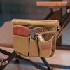 1PCS Cotton Canvas Camping Chair Armrest Organizer Pouch Multi-functional Portable Storage Bag for Outdoor Accessories