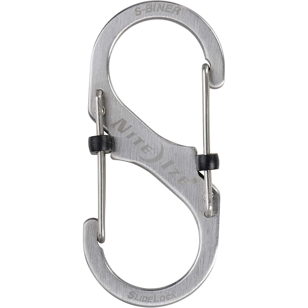 Nite Ize S-Biner SlideLock Carabiner #3 Silver Durable Outdoor Gear