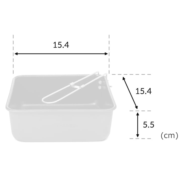 ZEROGRAM Ramen Pan Plus  Lightweight Deep Square Frying Pan 1000mL. A Deep, Lightweight Pan Designed for Hikers, Large Enough To Hold Dry Noodles.