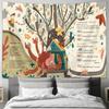 Cartoon Wald Abenteuer Geschichte Wandteppich Maschinenwaschbar Ganzjahres Dekoration Kunstdruck Kinderzimmer Spielzimmer Design Zuhause