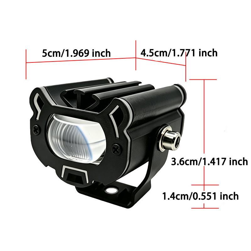 Motorcycle LED Auxiliary Light Kit, Spotlight Driving Fog Lights, Off Road Work Light,For Tractor Truck ATV UTV SUV Boat,12V-65V LED Headlights,