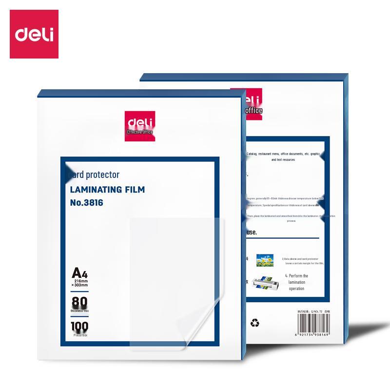 Deli A4 Laminating Pouches CN Plug (adapter Included)