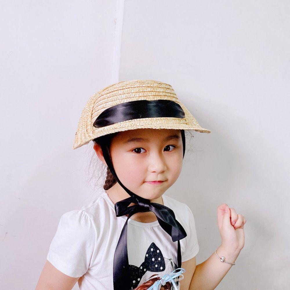 Adjustable Children Sun Hat Chin Straps Beach Sun Hat Kids Accessories Kids Sun Cap  Summer Season