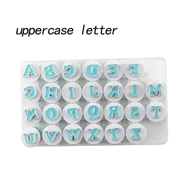 26pcs Push Easy Mini Upper&Lowercase alphabet letter Cookie Cutter Cake pops Baking Mold fondant cutter cake decoration tools