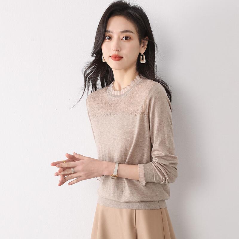 Mokana Women's Versatile Long Sleeve Wool Blend Sweater