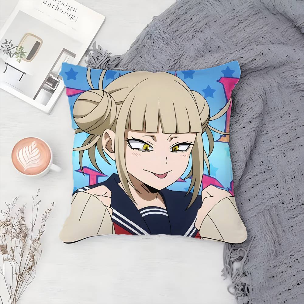 M-My Hero Academia-MT Himiko Toga Pillow Case Printing Pillowcase Living Room Sofa Cushion Cover Bedroom Room Decor