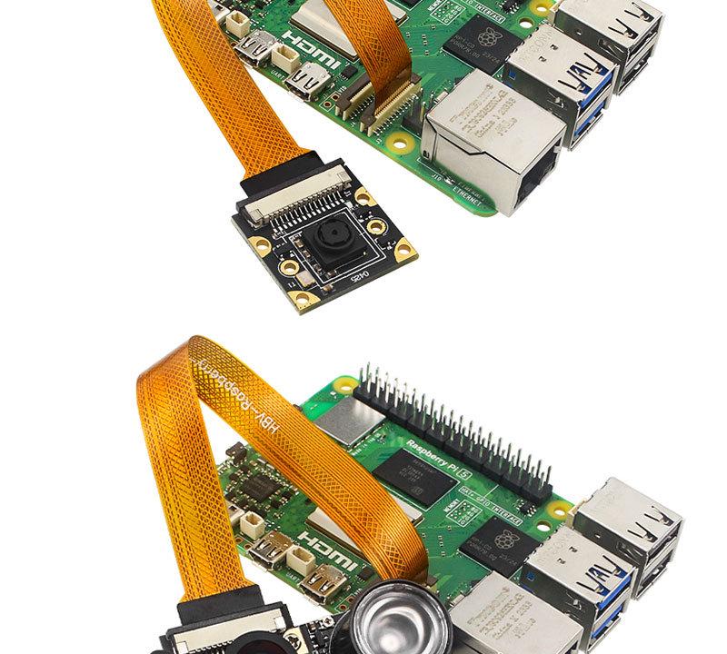 Raspberry Pi 5. Generation 8MP Infrarot-Nachtsichtkamera mit Sony IMX219 Chip CSI-Modul