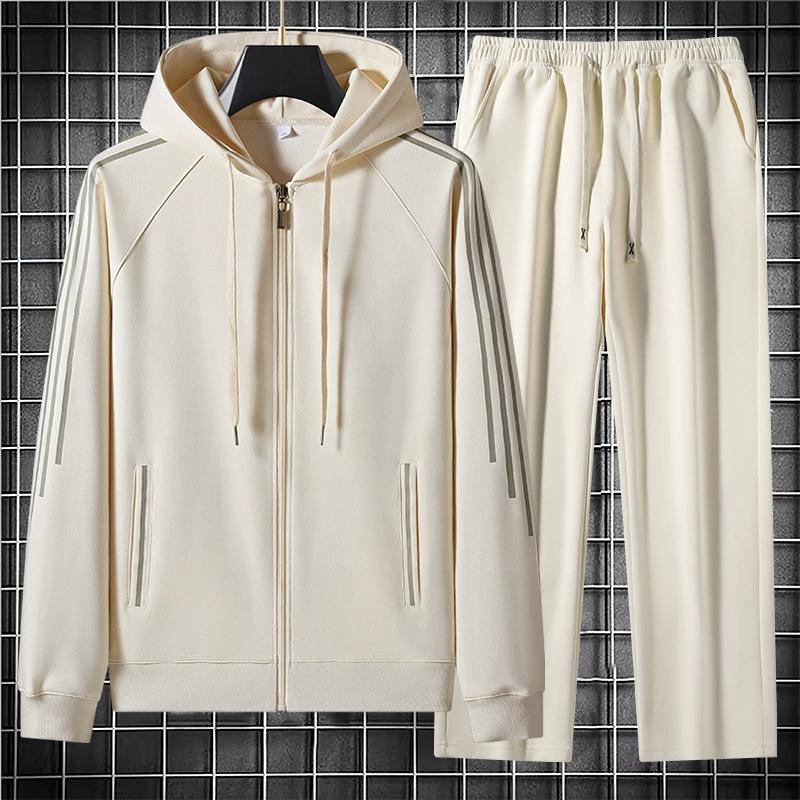 Modisches Casual Cardigan Hooded Set Herren Loose Hoodie Sport Hoodie Set