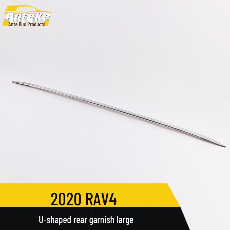U-Shaped Rear Trim Decorative Strip for 2020 RAV4 Tailgate Trunk