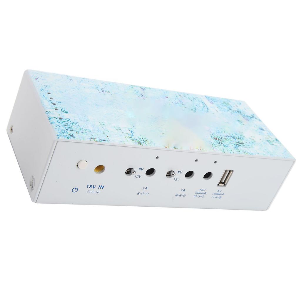 Guitar Pedal Power Supply Multichannel Fully Isolated Power Bank with 4 DC Cable 18V 4000ma Output Adapter for Guitar