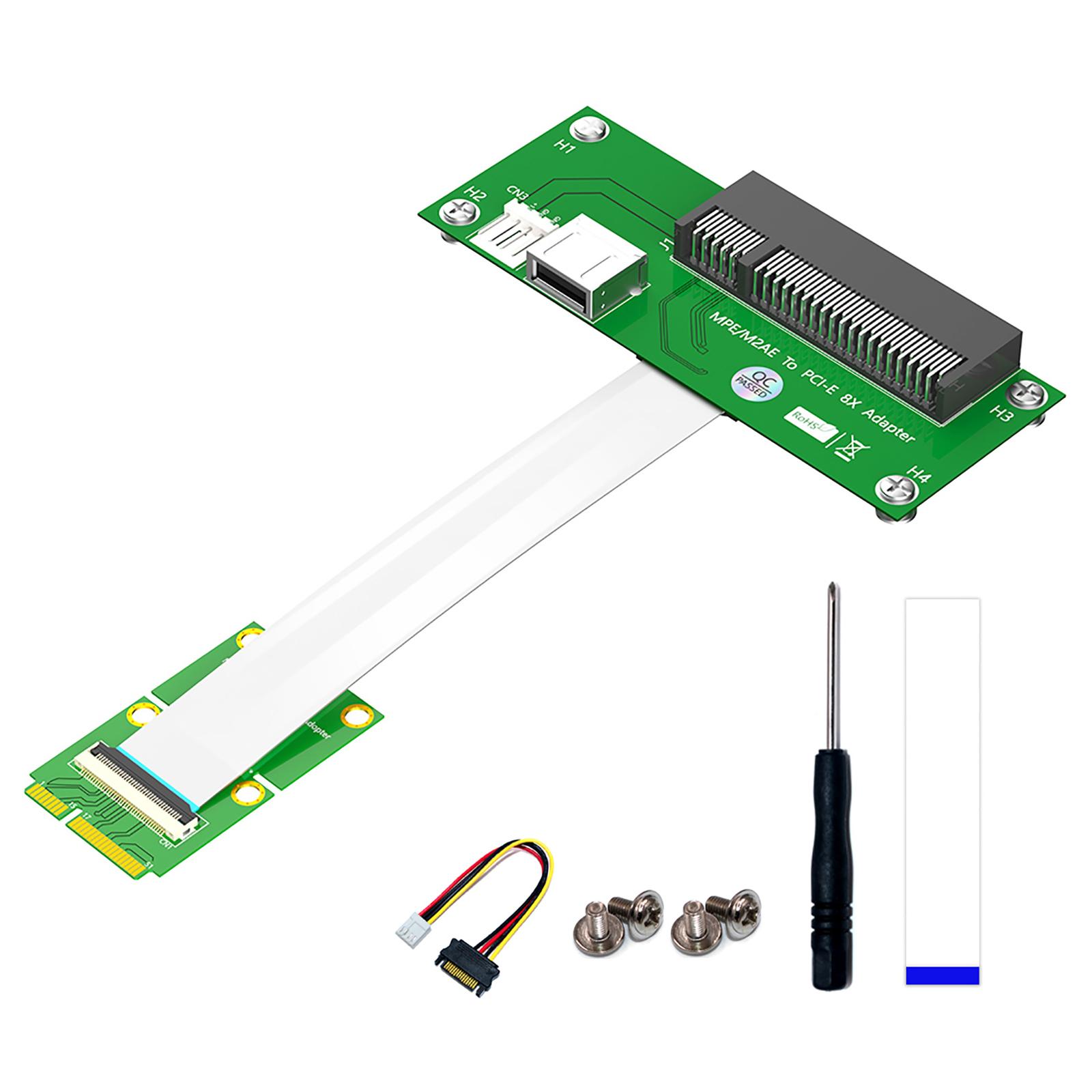 

NGFF M.2 Key A/E для PCIExpress X8 Карта USB 2.0 с удлинительным кабелем FPC 4-контактная магнитная панель питания с горизонтальной установкой