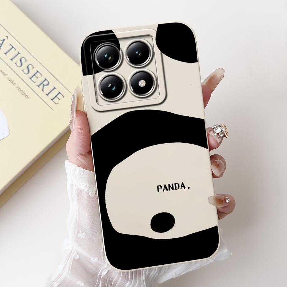 For Xiaomi 14T Pro Case For Xiaomi 14T Phone Case Cute Panda Rabbit Luxury TPU Protective Skin Cover For Xiaomi Mi 14T Pro Coque