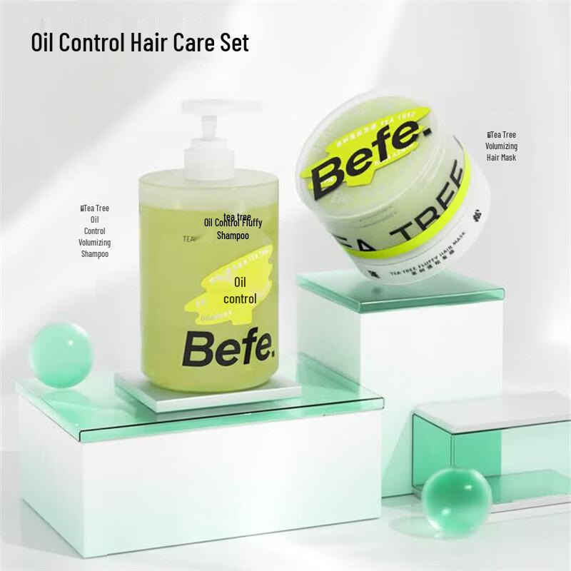 BeFe Tea Tree Oil Control Shampoo & Hair Mask Set