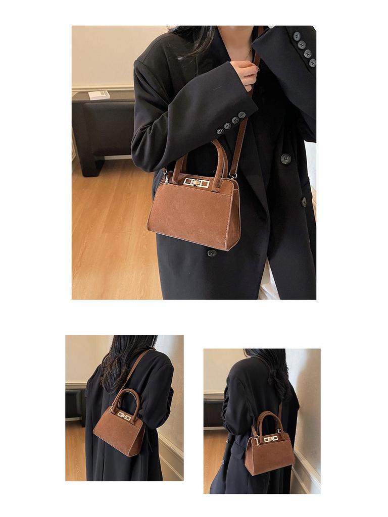 2025 Retro Frosted Textured Handbag: Versatile Women's Shoulder & Crossbody Bag