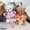 Teddy Bear with Soap Rose Bouquet Gift Box for Valentine's, Birthday, or 520 Day for Girlfriend