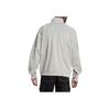 Adidas Originals Embroidered Stand Collar Zip Pocket Solid Long Sleeve Jacket Men Jackets Grey HK7367