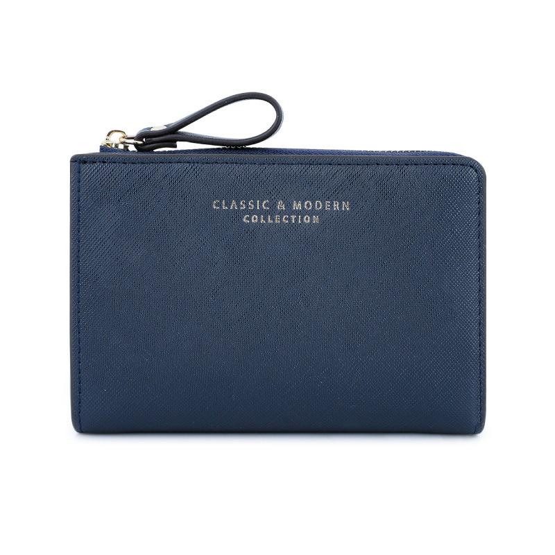 Linyan 2026 Women's High-Grade Cross Grain Short Wallet with Large Capacity