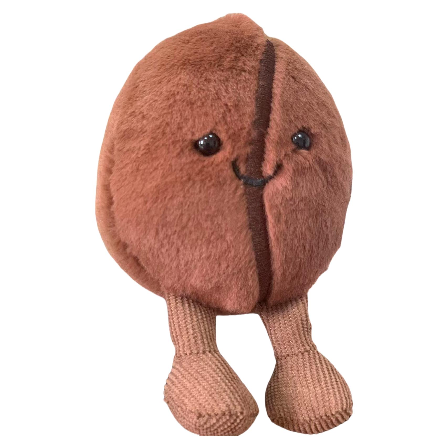 

Jellycat Подвеска Мешок с Кофейными Зернами Мультяшный Набивной Улыбающийся Кофейный Еда Плюшевые Игрушки Милый Брелок Мягкая Кукла Подарки на День Рождения Девочке 13cm Including feet