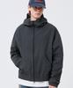 Trillion Check Pattern Hooded Zip-Up Windbreaker_Navy Black