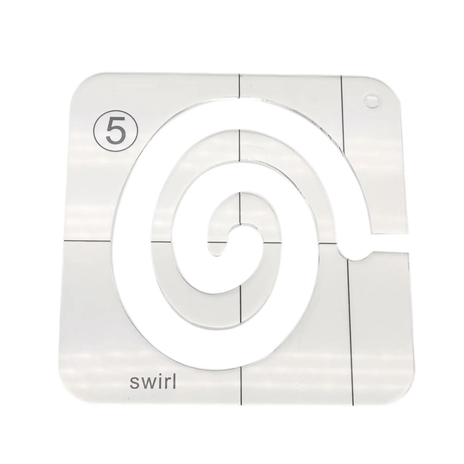 

Акриловый шаблон для квилтинга Практичная линейка для свободного движения для домашней швейной машины Линейка DIY Craft One Size