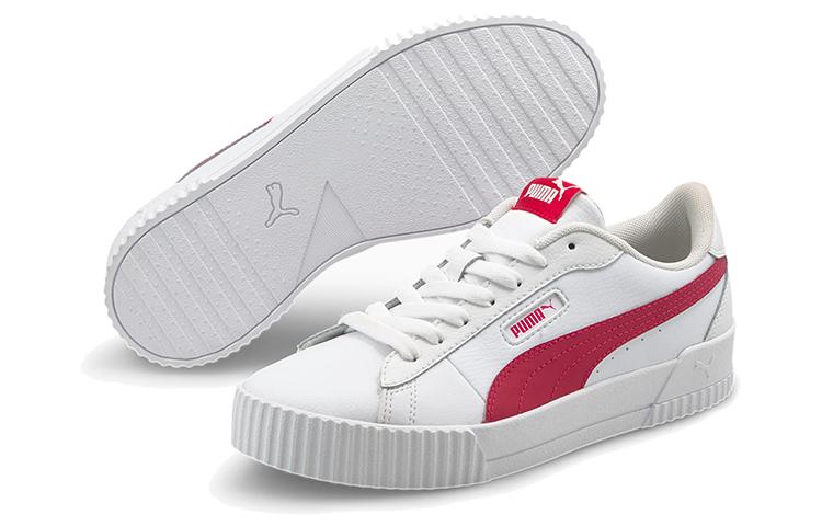 PUMA Carina Crew White/Red Women's 374903-04