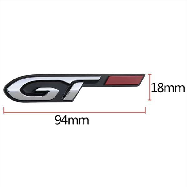 Car Styling GT 3D Metal Chrome Zinc Alloy Emblem Car Badge Body Fender Adhesive Emblem For Peugeot GT RCZ 308 508 3008 5008