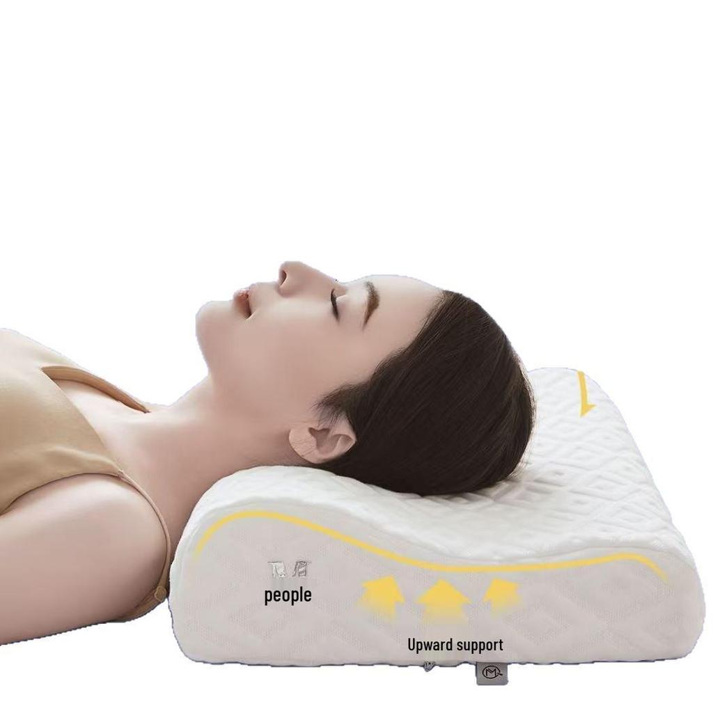 J5D Memory Foam Cervical Pillow: Durable, Washable, Non-Collapsing Neck Support for Home Use.