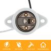 Porcelain E26 Keyless Lamp Socket Flange Mounting Surface Mount Heavy Duty Indoor Garage Closet Lighting