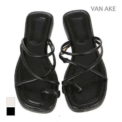 [VANAKE] Strap Cross Slippers [VB36ASQ311Z]