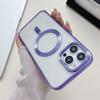 Applicable to iPhone17ProMax Gold Shield Apple 16Pro Electroplating Mobile Phone Case Transparent 15 Magnetic 14 Soft