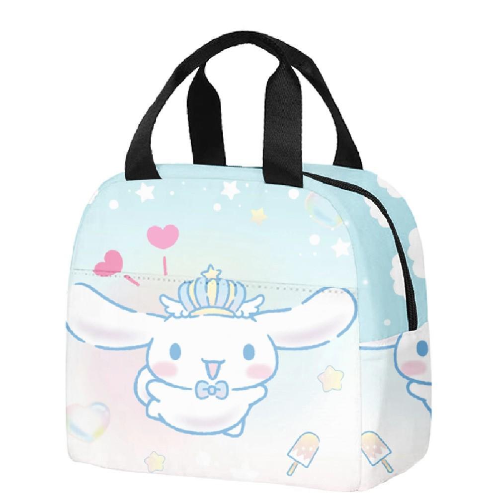 Handheld Meal Bag Cute Cartoon Cinnamoroll Big-Eared Dog Yugui Dog Thermal Insulation Lunch Box Bag Meal Bag Lunch bag