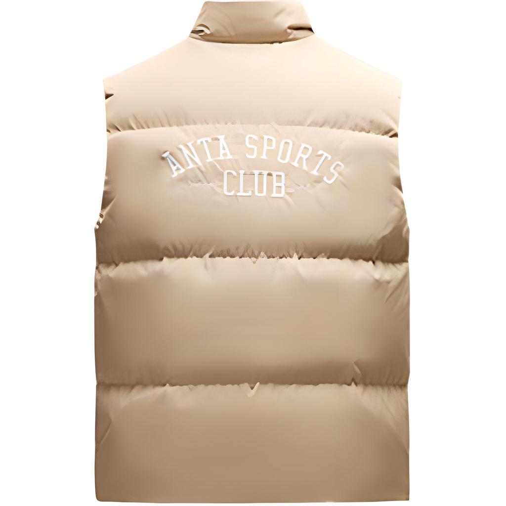 Anta Lifestyle Series Sports Warm Stand Collar Vest Men Vests Light-Brown 152448901-1