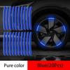 20Pcs Reflective Strips for Wheel Tire Hub Night Warning Stickers Safety Reflective Warning Lighting StickerAuto Accessories