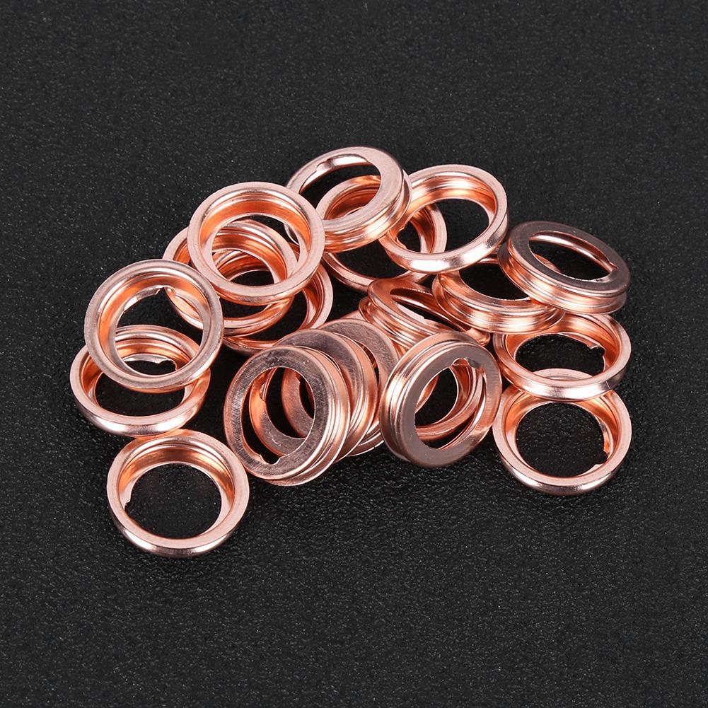 20pcs Engine Oil Drain Plug Gasket Kit Metal Parts 11026JA00A Fits for Nissan