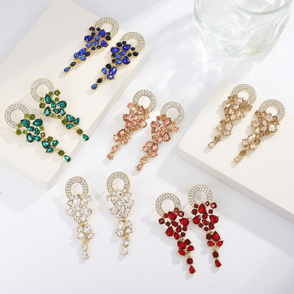 Minimalist Vintage Tassel Flower Drop Earrings Fashionable Elegant Dangle Earrings For Women Evening Party Jewelry