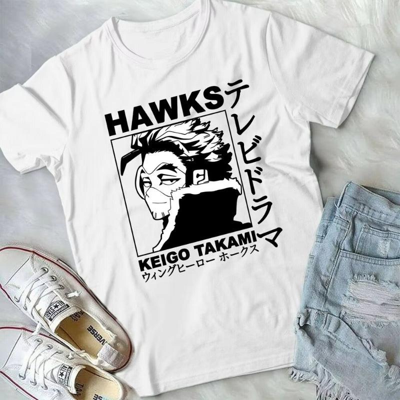 

Trend Summer 2025 Cosplay Neutral HAWKS Keigo Takami My Hero Boku No Hero BNHA MHA Anime Manga New Unisex T-Shirt 4XL