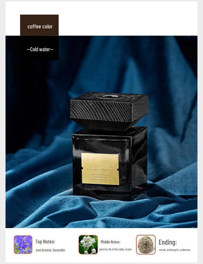 

Ji Hotel Zen Tea Деревянная крышка Квадратный аромадиффузор - 100 мл Аромат эфирного масла с тростником, Без пламени и Идеально для сувенирных подарков.