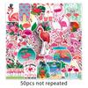 50 Flamingo Doodle Cartoon Cute Animal Guka DIY Suitcase Mobile Water Cup Car Stickers
