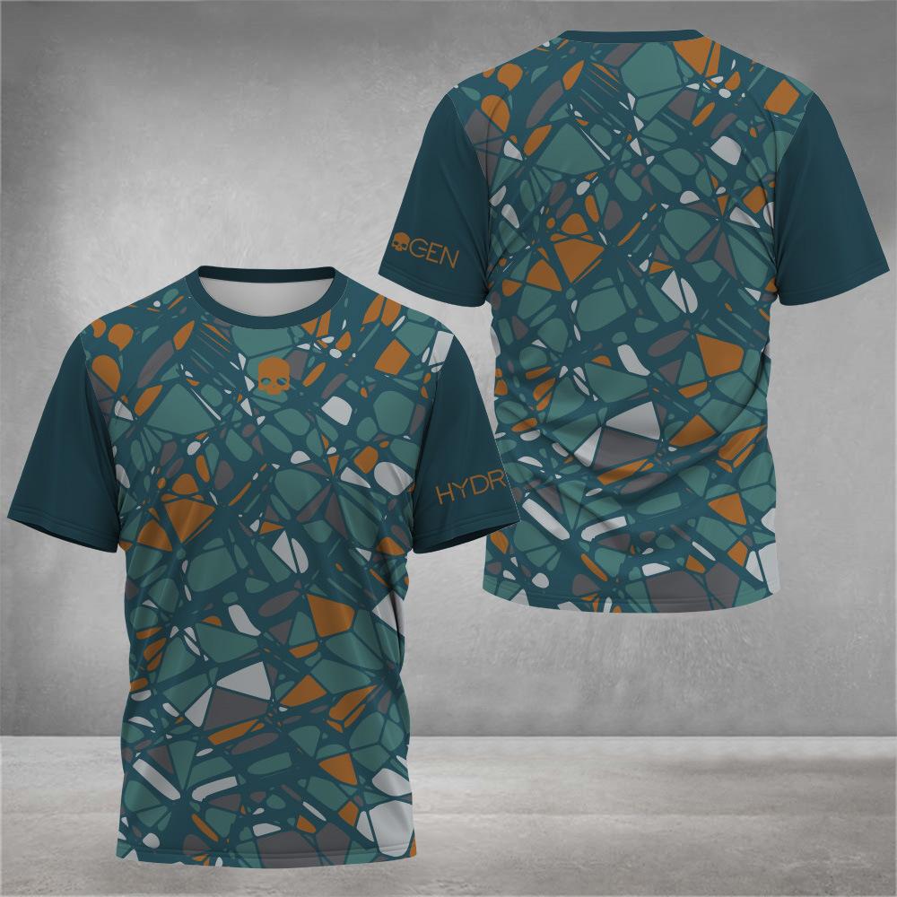 Men Fashion Short Sleeve 3d Print T Shirt Round Neck Summer Plus Size Tees